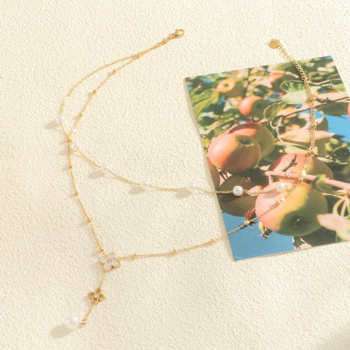 Amara Pearl Layered Necklace