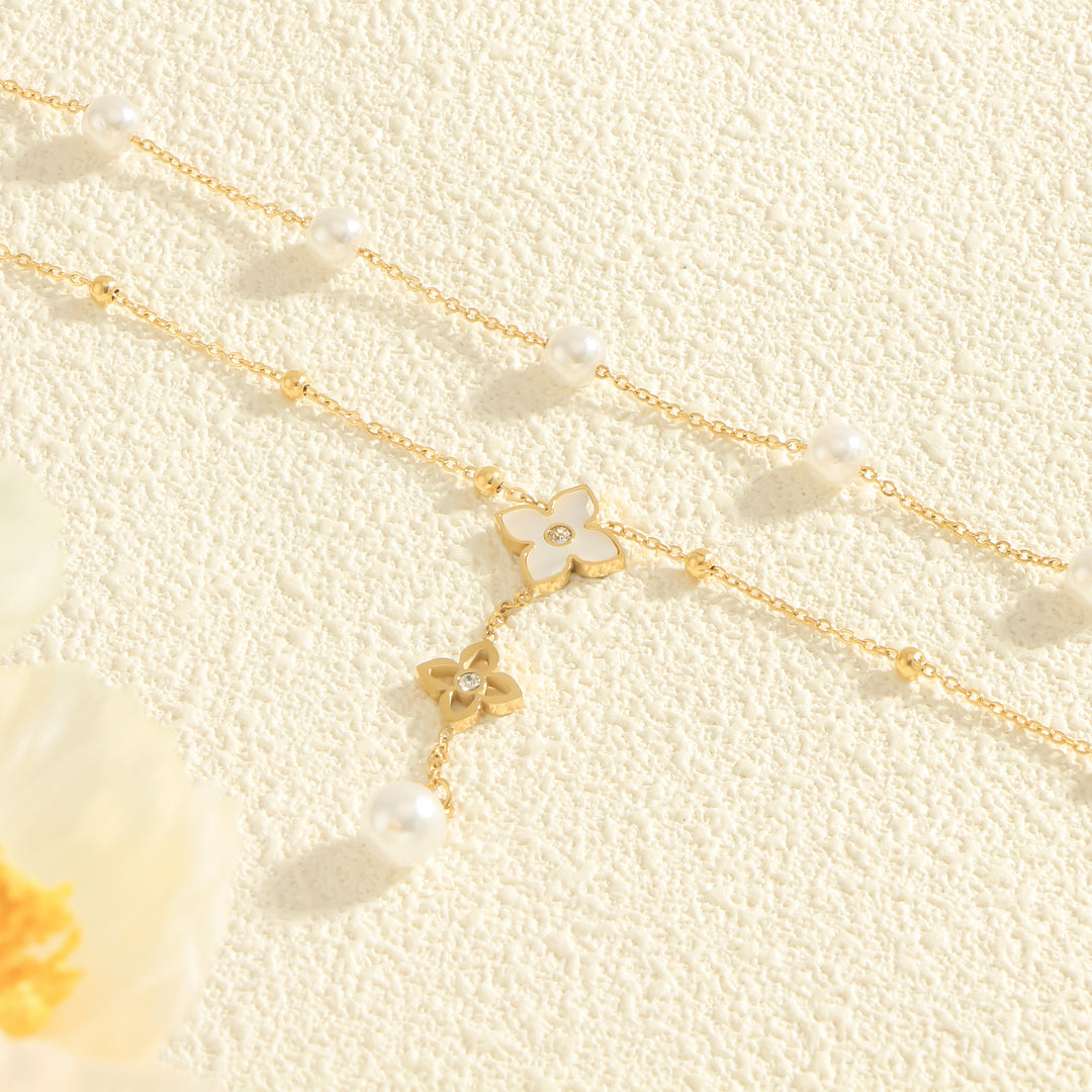 Amara Pearl Layered Necklace