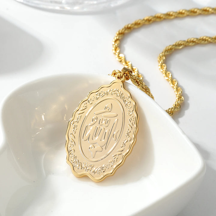 Allah Ornate Pendant Necklace