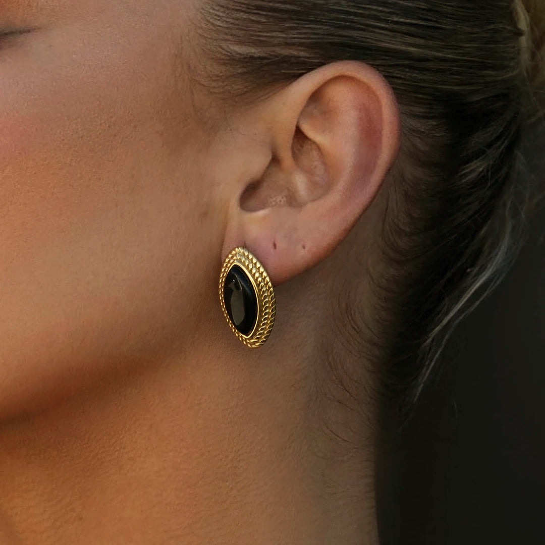 Amelie Onyx Earrings