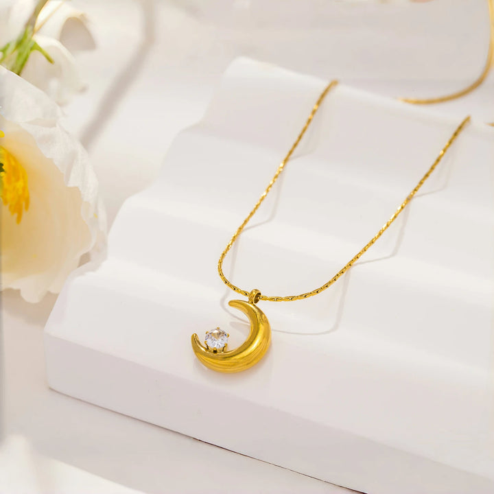 Luna Crescent Necklace