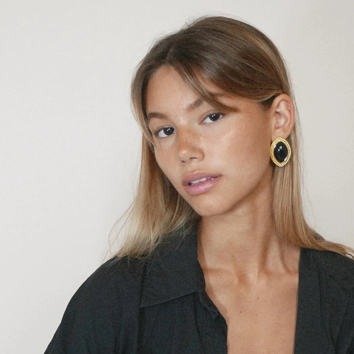 Amelie Onyx Earrings