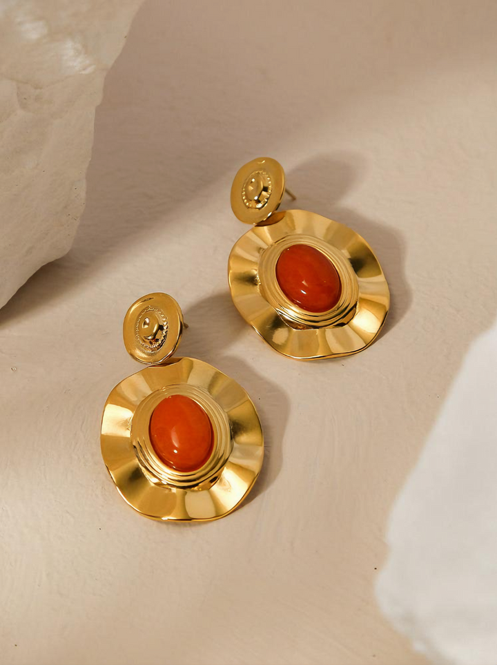 Soleil Sunstone Earrings