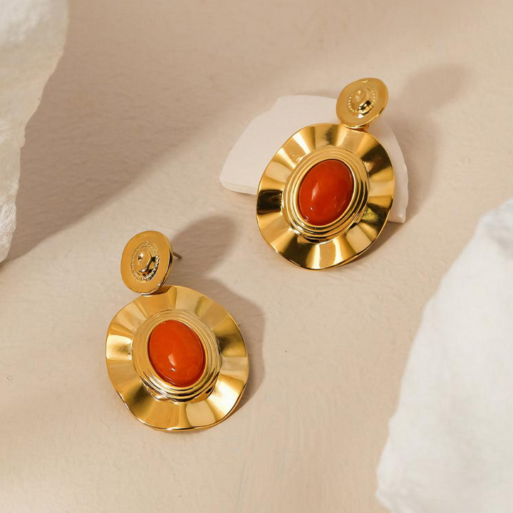 Soleil Sunstone Earrings