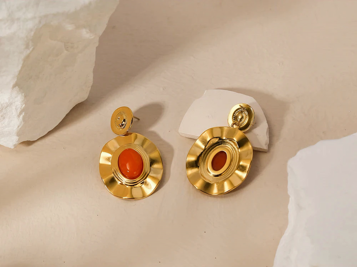 Soleil Sunstone Earrings